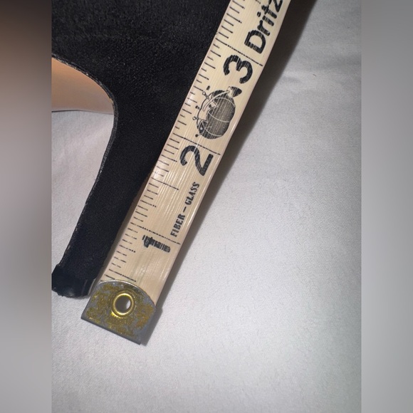 Patrizia by Spring Step black suede heels with a rhinestone bow Size 8 - Picture 7 of 12